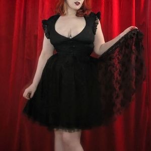 ULTRA RARE Hell Bunny Kitty dress size large